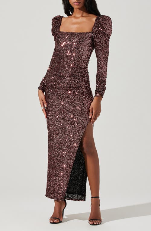 Astr The Label Lourdes Long Sleeve Dress In Pink