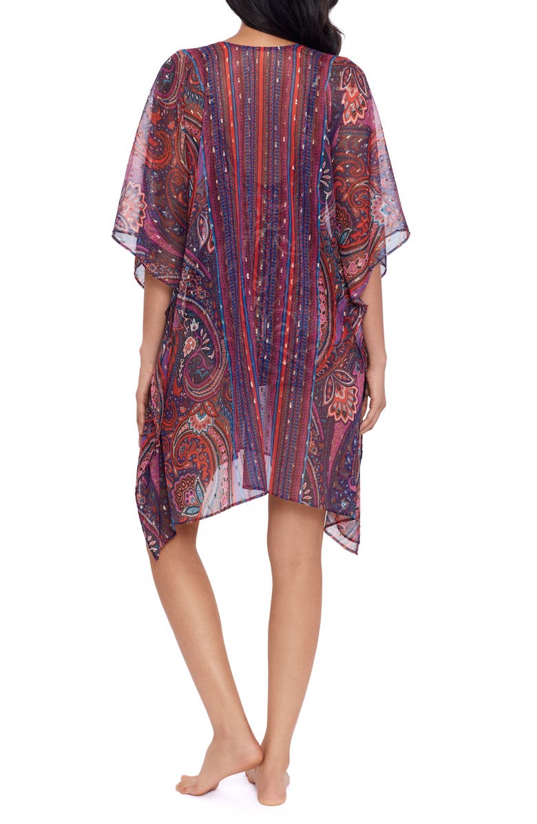 Miraclesuit<sup>®</sup> Dynasty Metallic Paisley Cover-Up Caftan, Alternate, color,