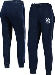 THE WILD COLLECTIVE Women's The Wild Collective Navy New York Yankees Marble Jogger Pants