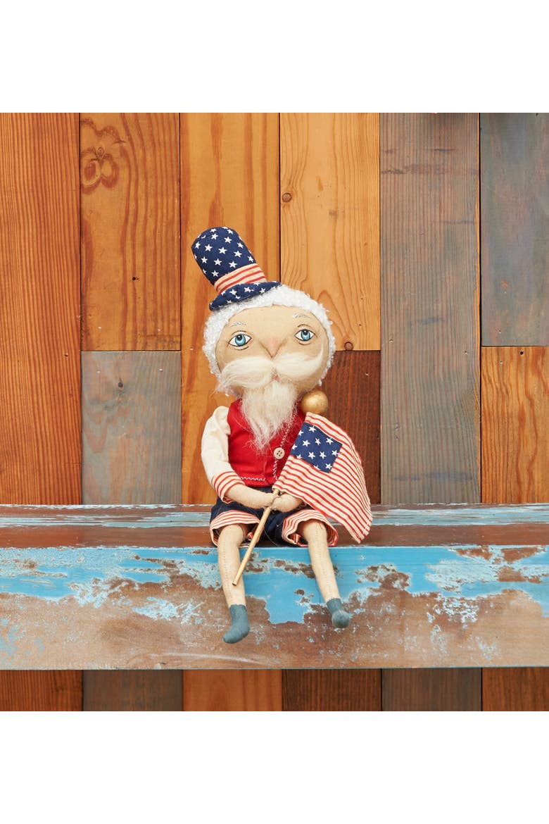 Samuel Liberty 4th of July Joe Spencer Gathered Traditions Figurine 15", Alternate, color, Red