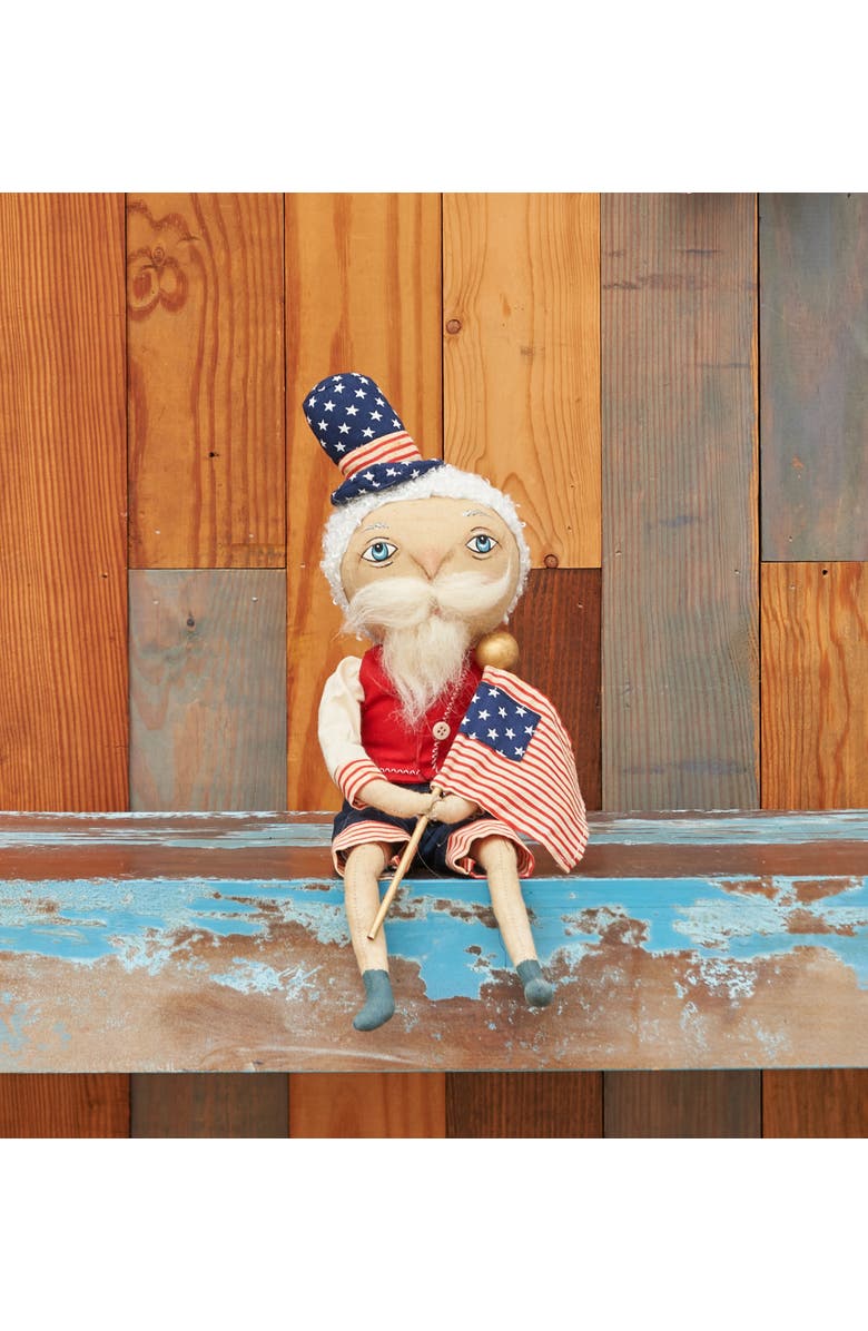 Gallerie II Samuel Liberty Joe Spencer Gathered Traditions Art Doll Figure, Alternate, color, Red