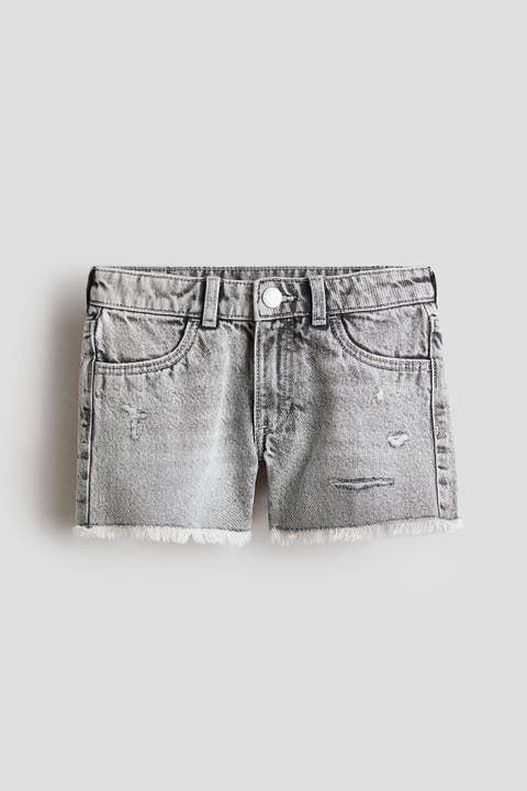 Frayed Denim Shorts