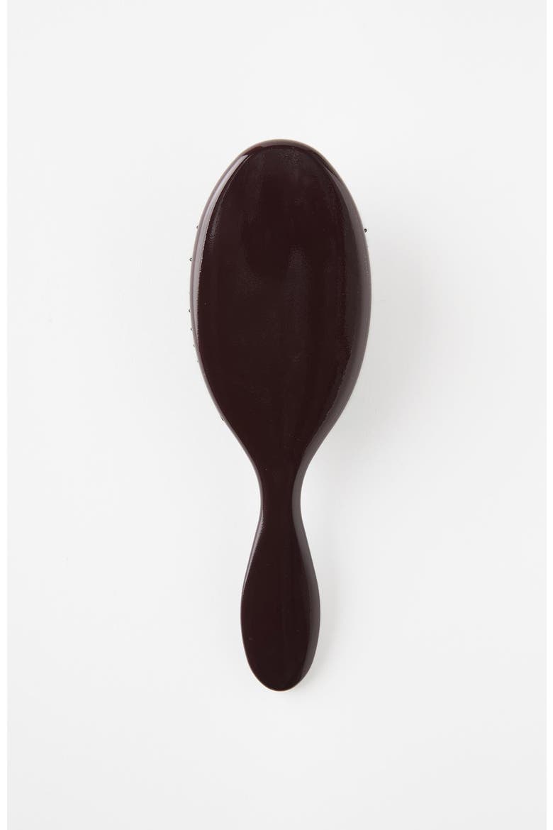 Women's Glossy Hairbrush, Alternate, color, Chocolate Plum