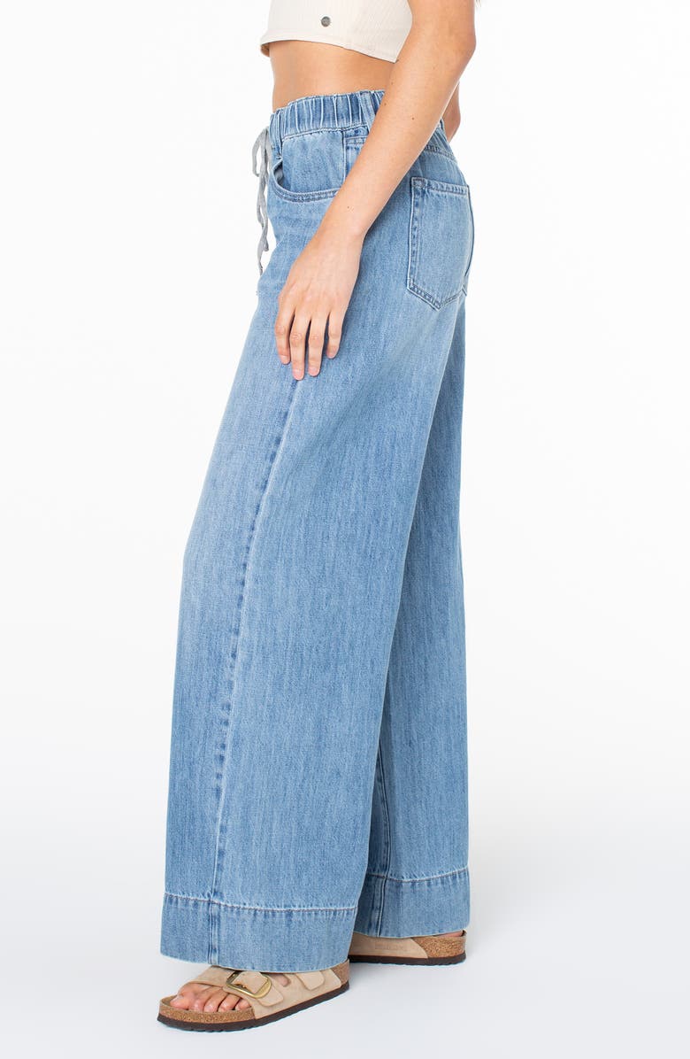 Roxy Finley Wide Leg Drawstring Jeans, Alternate, color, Pr Ssure