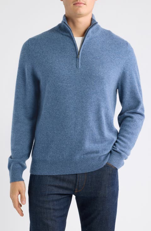 Quarter Zip Cashmere Sweater