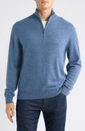 Nordstrom Quarter Zip Cashmere Sweater