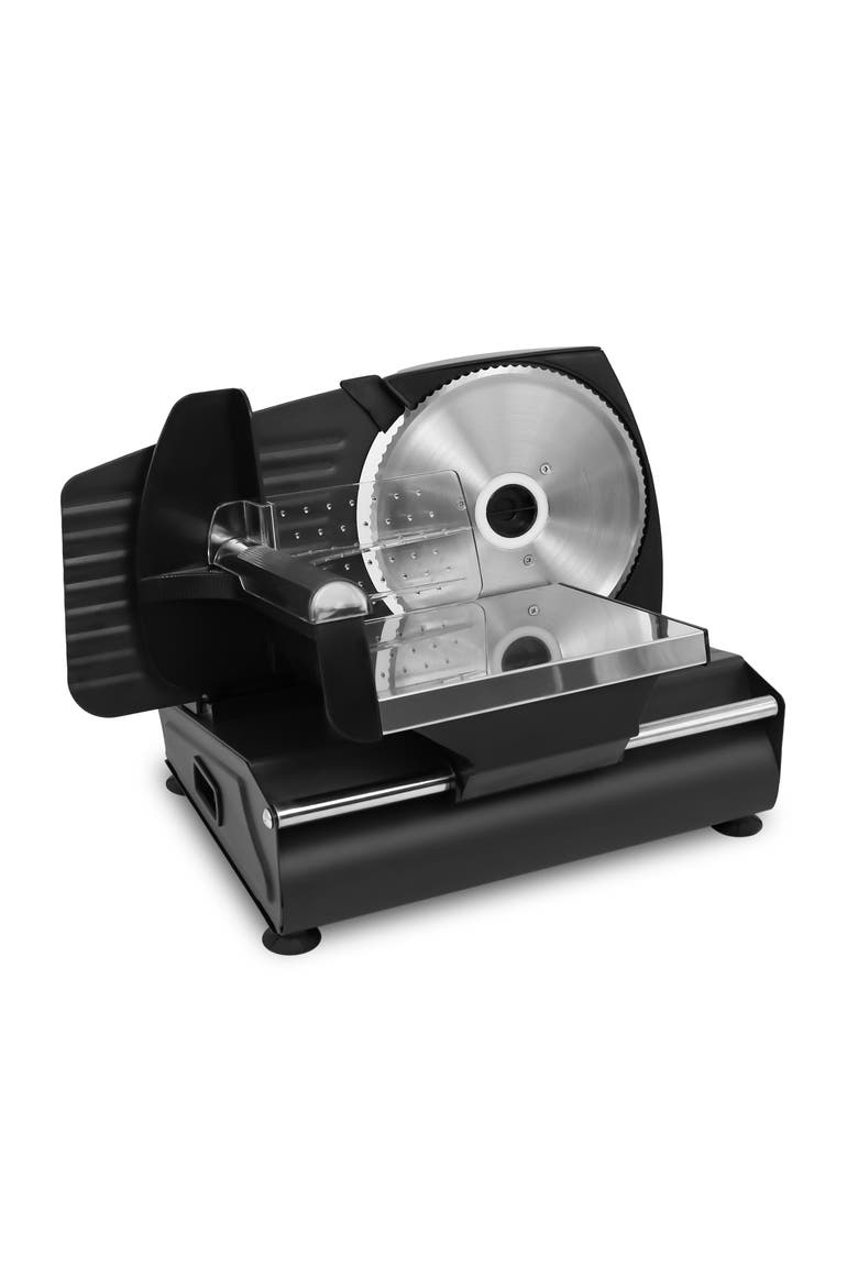 Electric Food Slicer with Adjustable Blade, Main, color, Silver