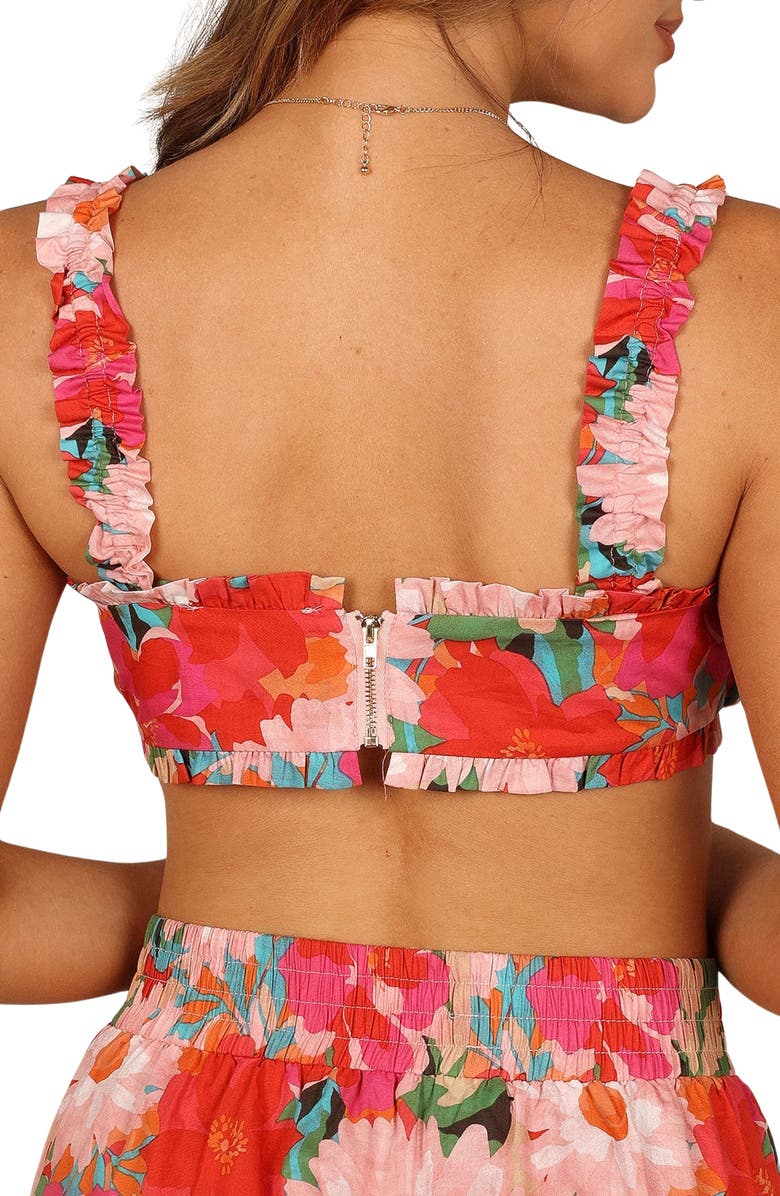 Petal & Pup Marbella Crop Top, Alternate, color, Pink Floral