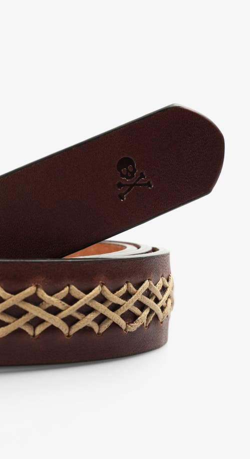 Scalpers Belga Belt In Brown