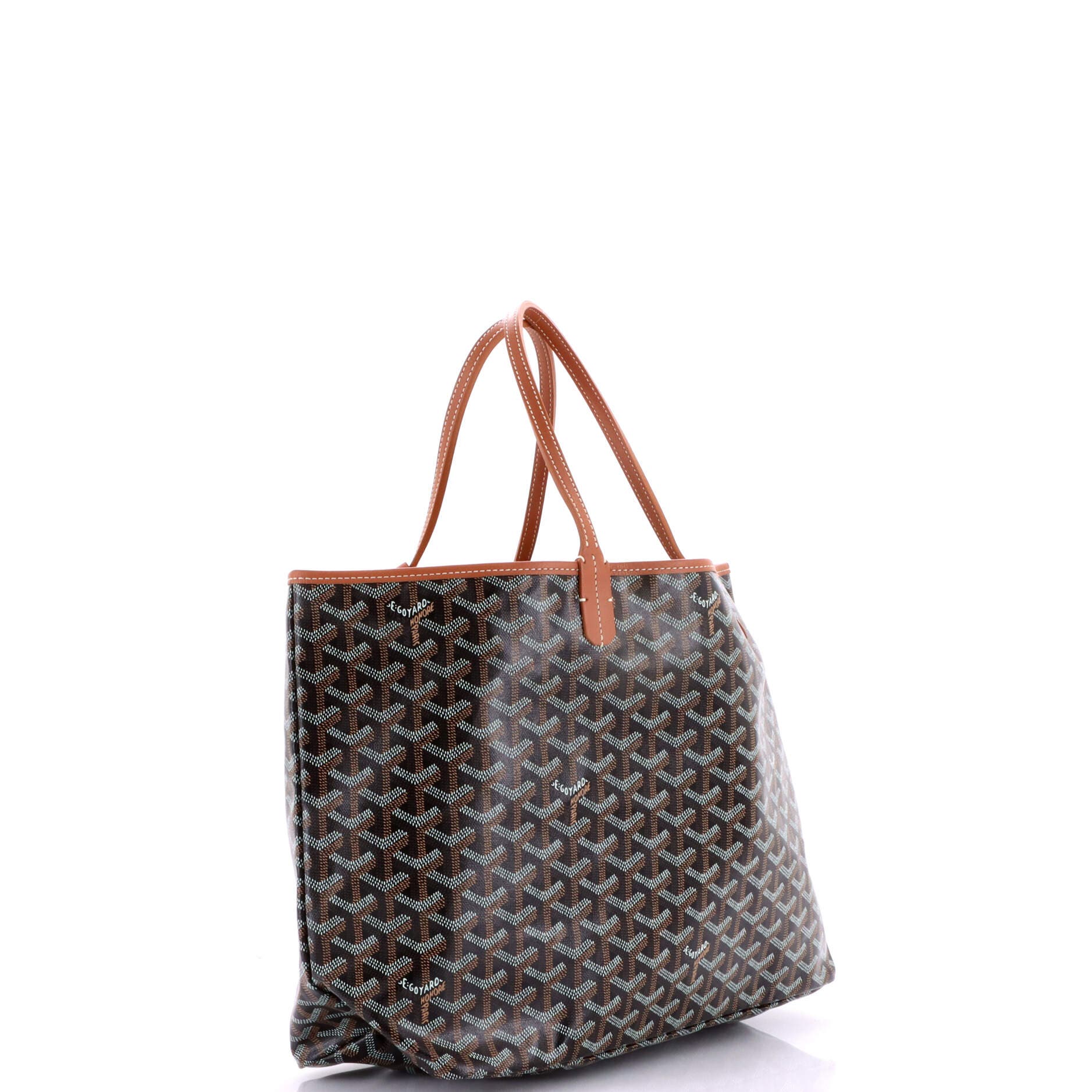 Pre-Owned Goyard Saint Louis Tote Coated Canvas PM, Alternate, color, Brown