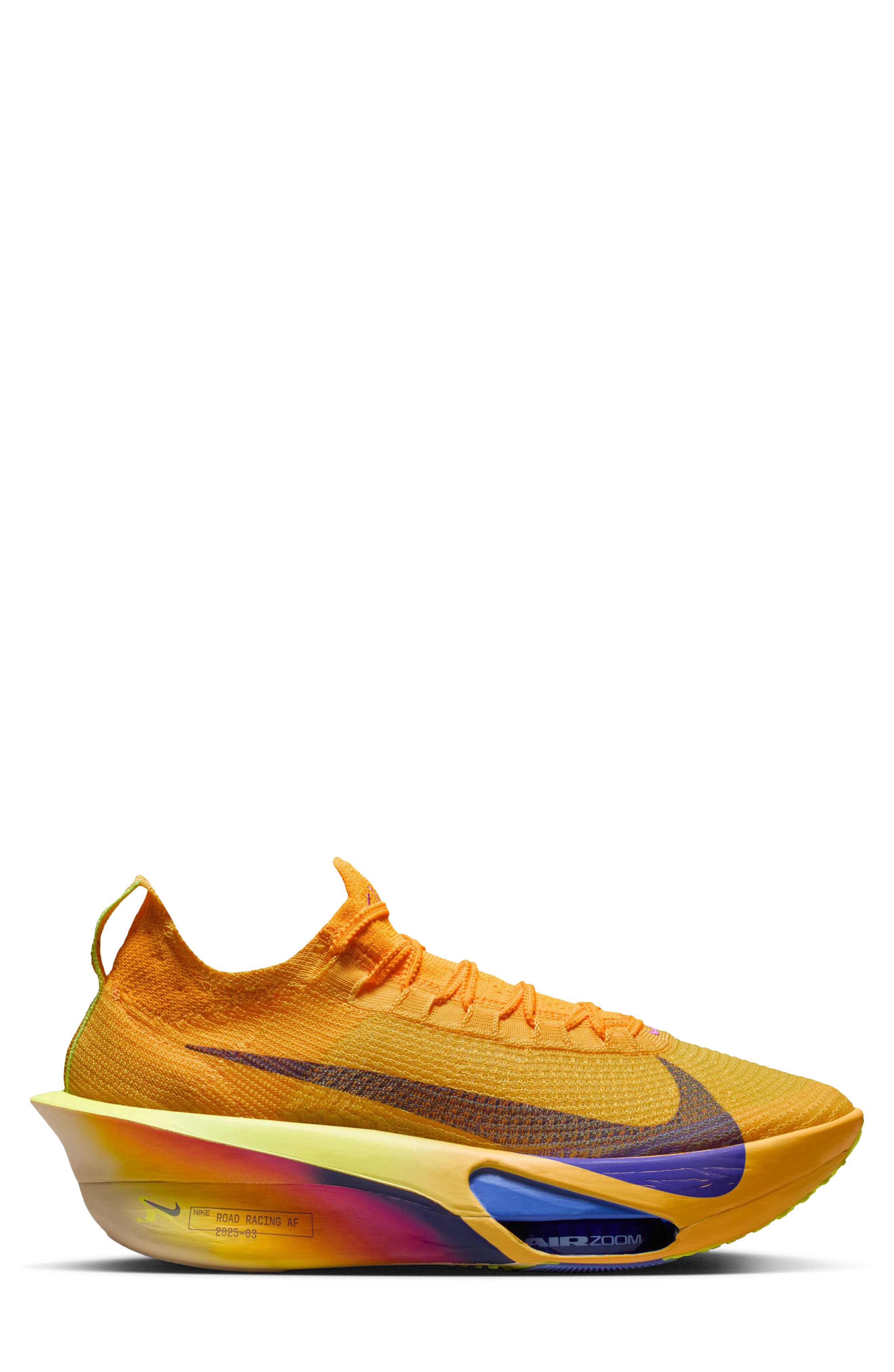 Nike Alphafly 3 Racing Shoe, Alternate, color, 800 Lsrorg/Indbst