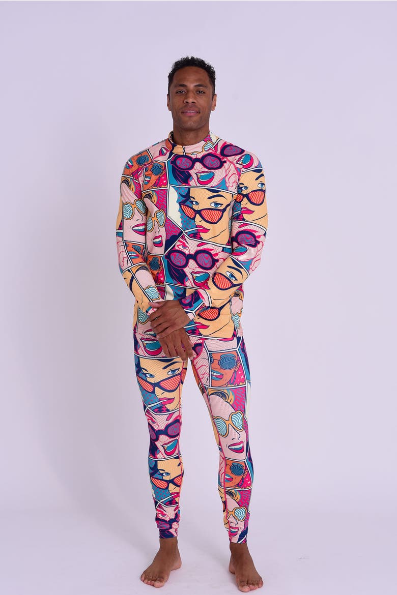 Baselayer Top - Comic Book Candy Men's, Alternate, color, multi-colour