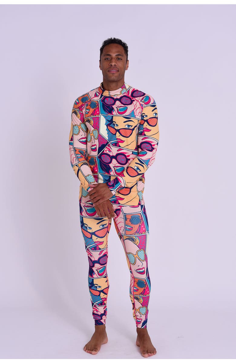 OOSC Baselayer Top - Comic Book Candy Men's, Alternate, color, Multi-Colour