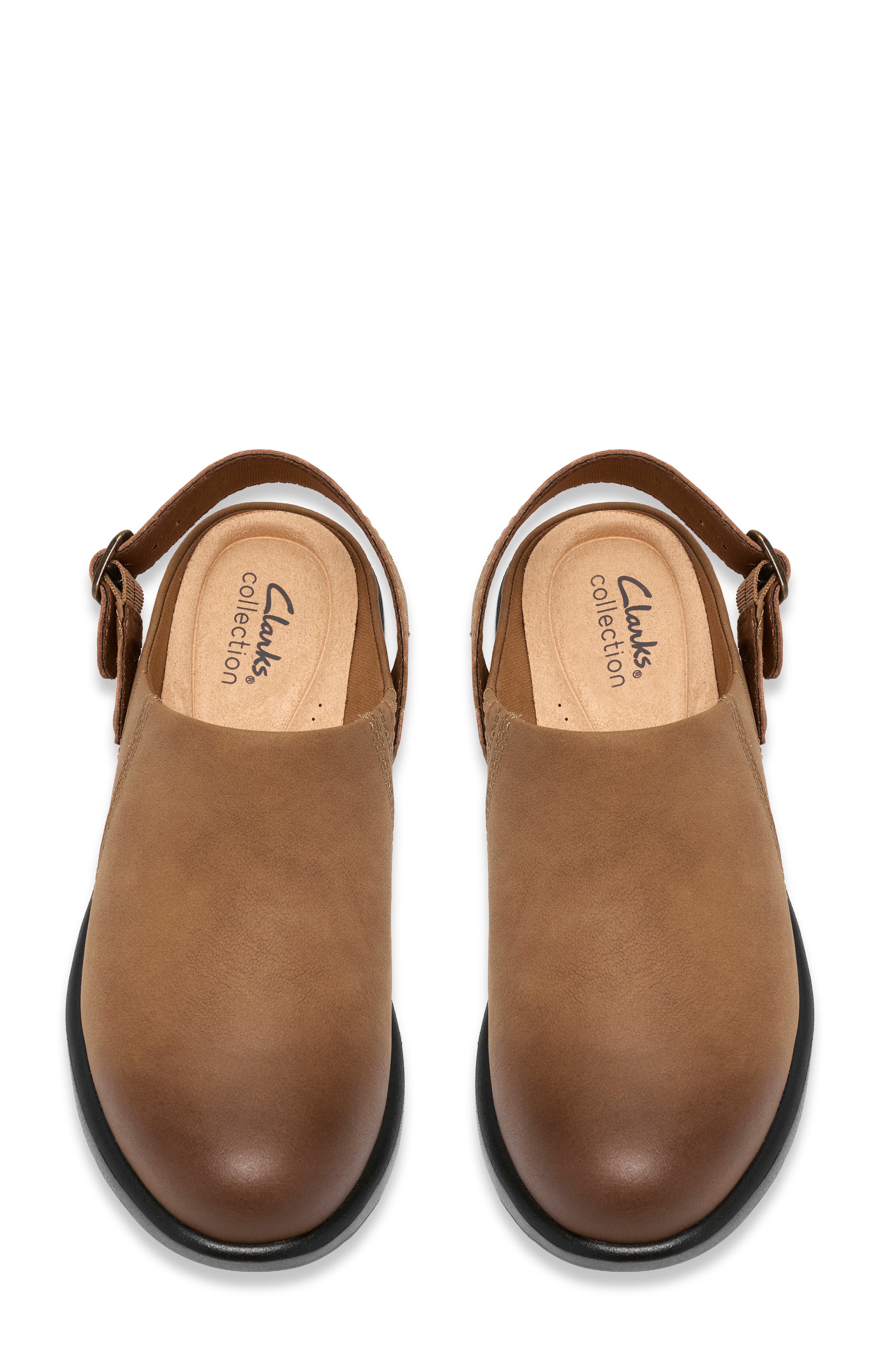 Kynnznie Clog, Alternate, color, DARK TAN LEATHER