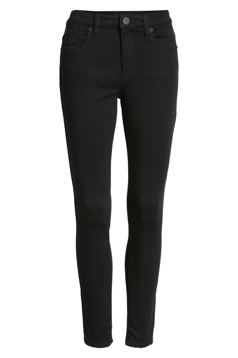 Ellie High Waist Skinny Jeans, Alternate, color, BLACK