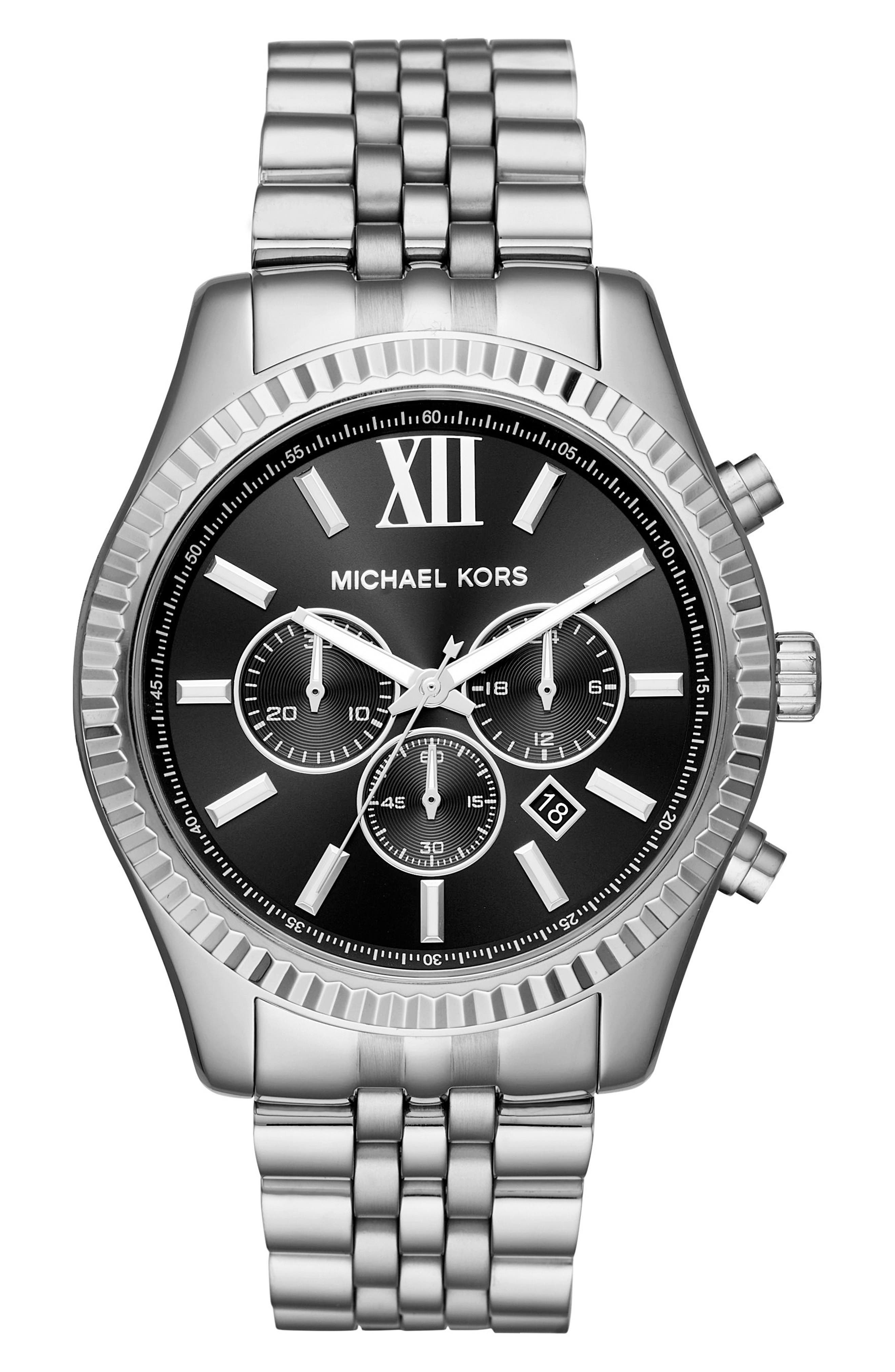 Michael Kors Lexington Bracelet Chronograph Watch, 44mm x 54mm