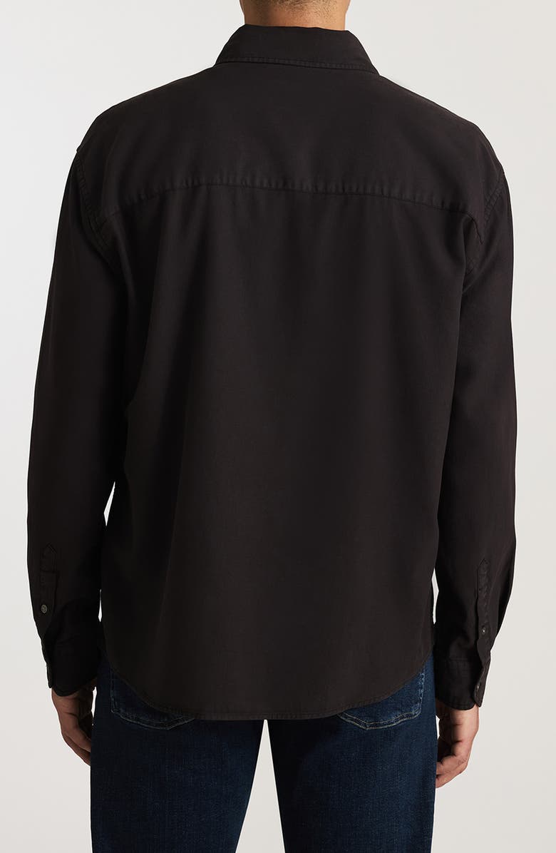 Mavi Jeans One Pocket Button Down Shirt, Alternate, color, Black Bean