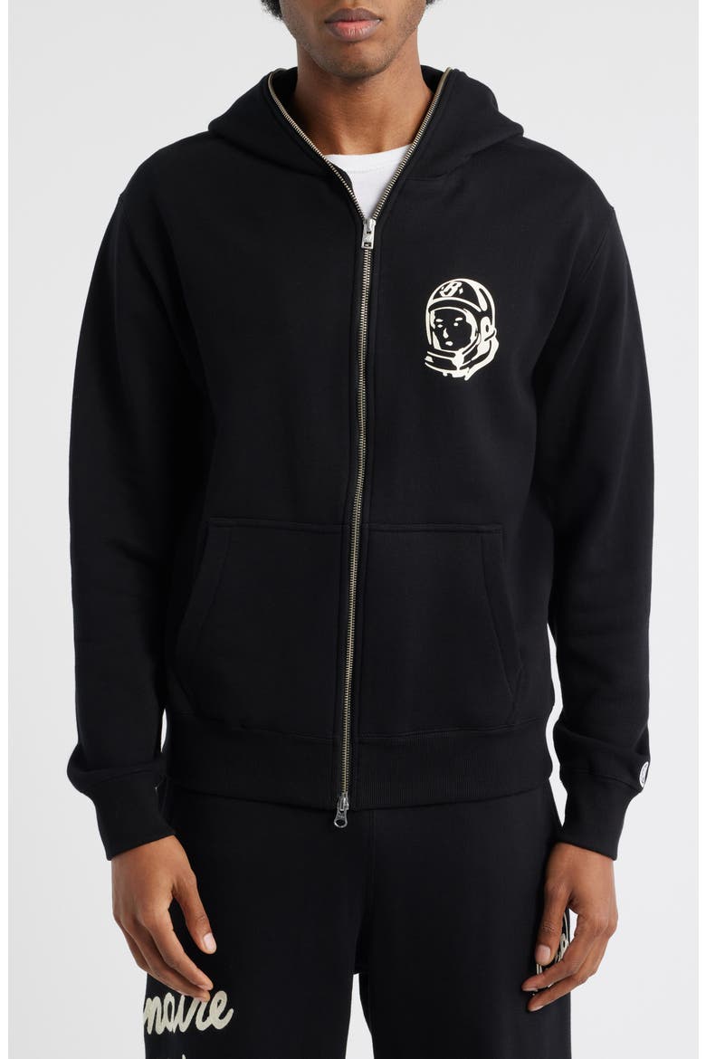 Zip Helmet Hoodie, Alternate, color, BLACK