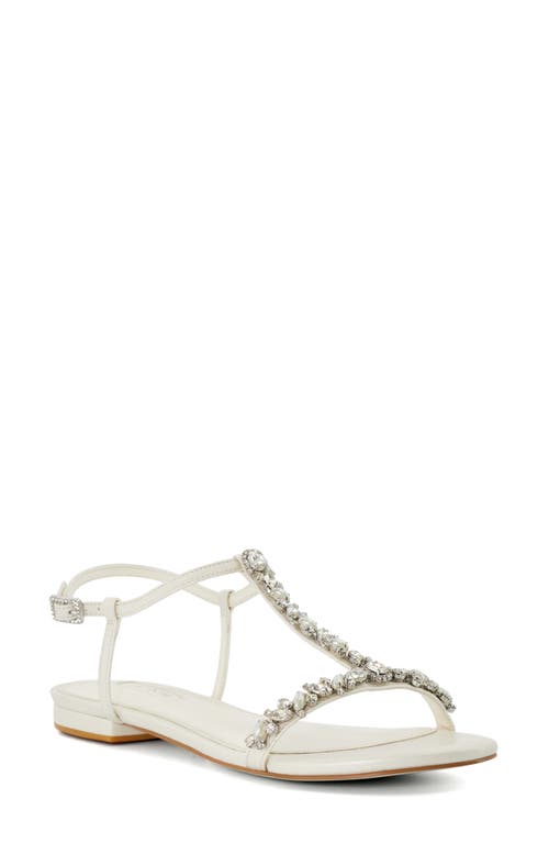 Dune London Nuptuals T-strap Sandal In Ivory