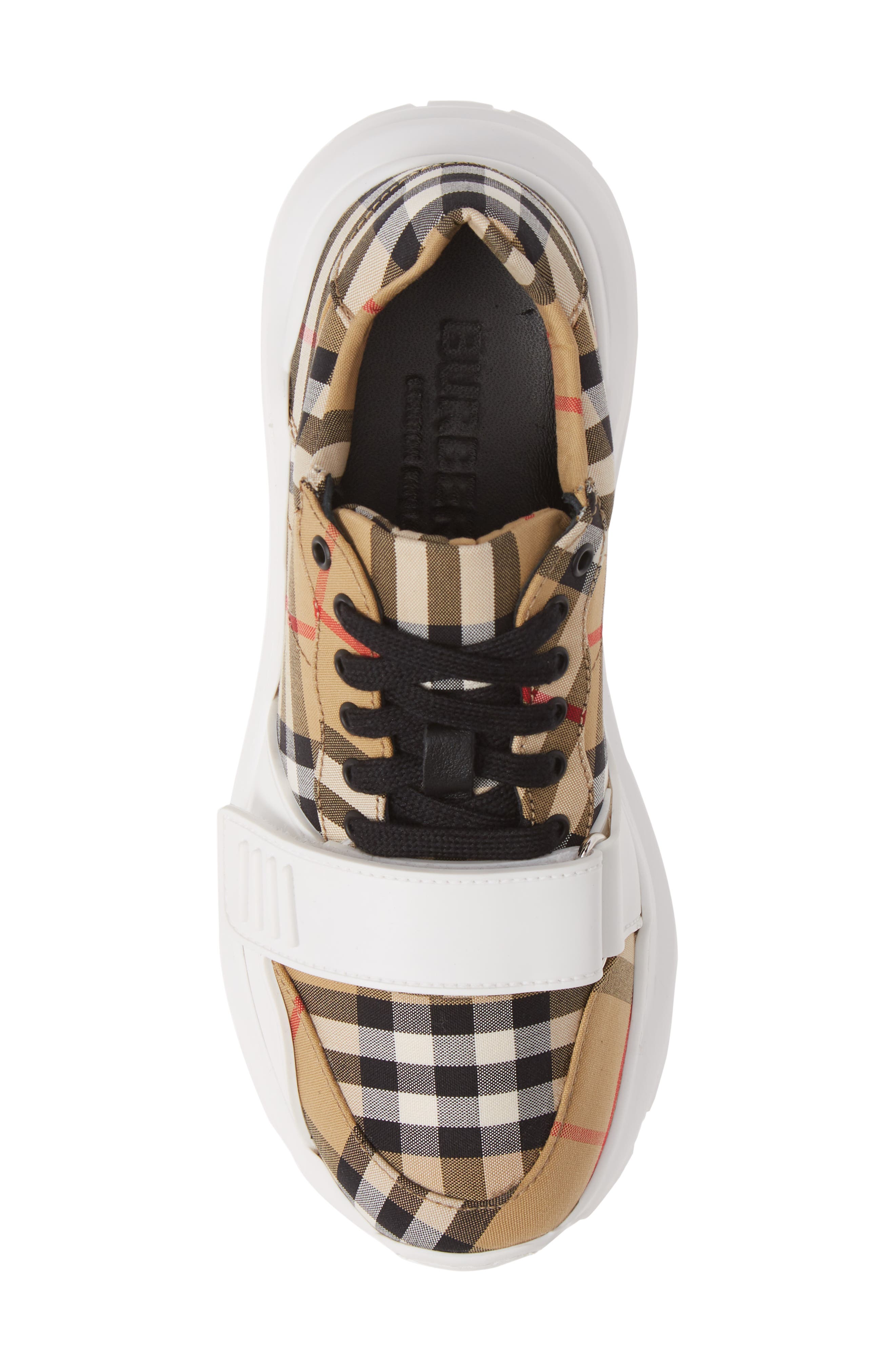 Burberry Regis Check Lace-Up Sneaker, Alternate, color, 