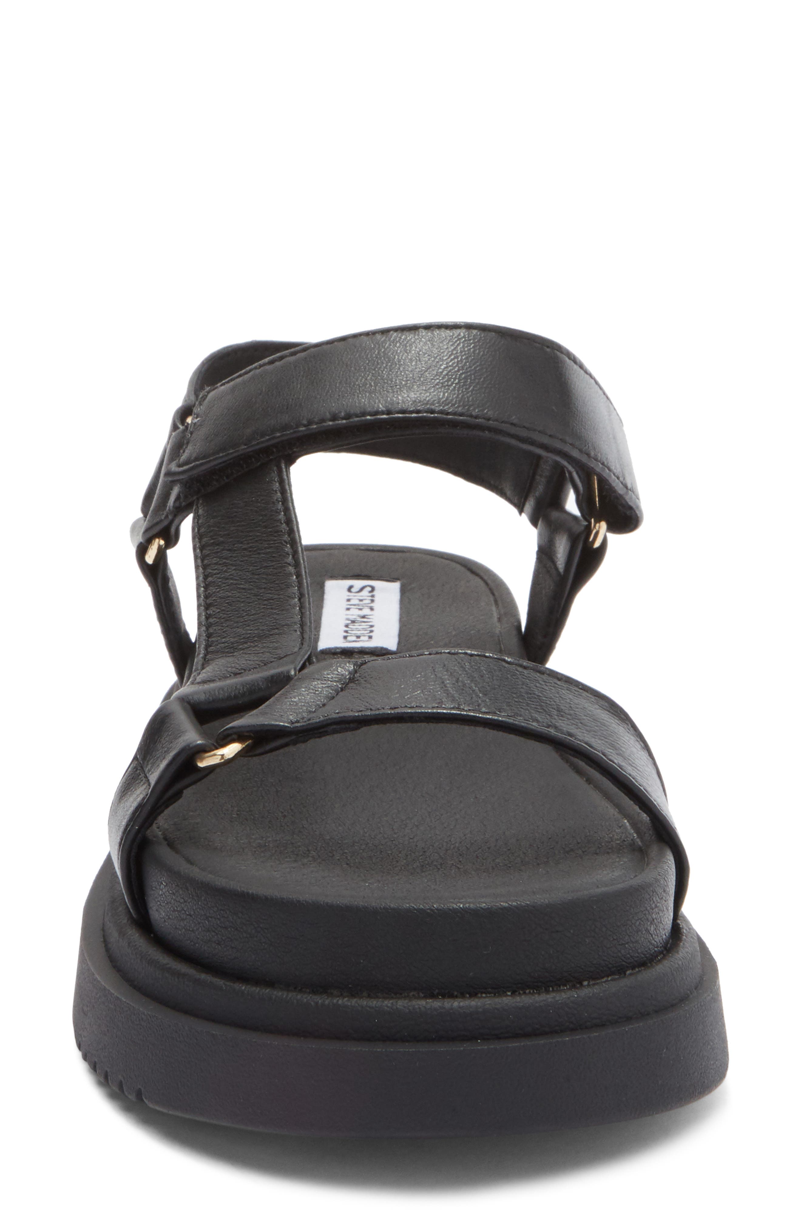 Steve Madden Matina Platform Sandal, Alternate, color, Black Leather
