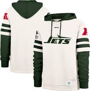 '47 Men's '47 Cream New York Jets Split Zone Cornerback Duo Lacer Hoodie