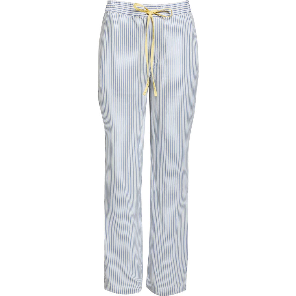 VICTORIA BECKHAM VICTORIA BECKHAM PLEAT DETAIL STRIPE PAJAMA TROUSERS