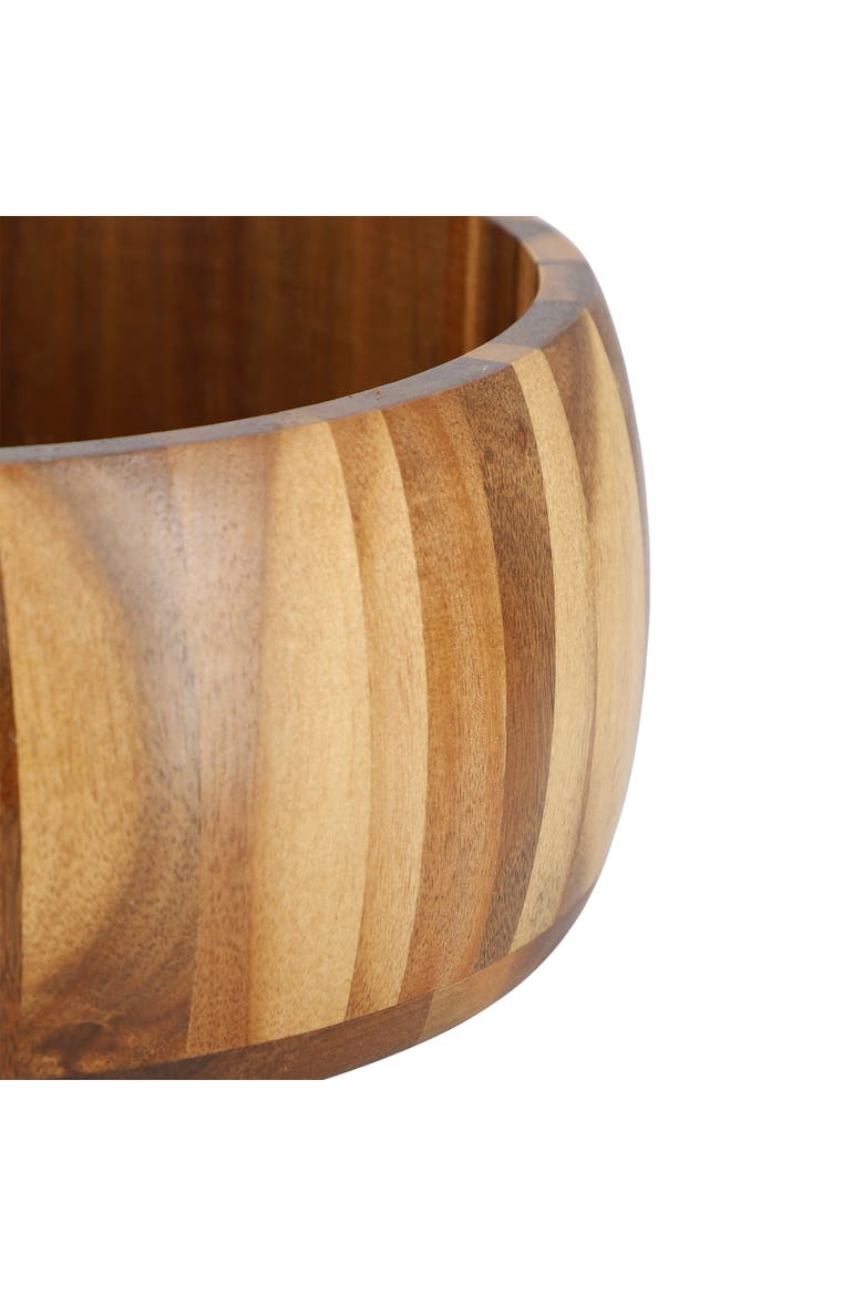 9.75 Inch Acacia Wood Salad Bowl, Alternate, color, Acacia