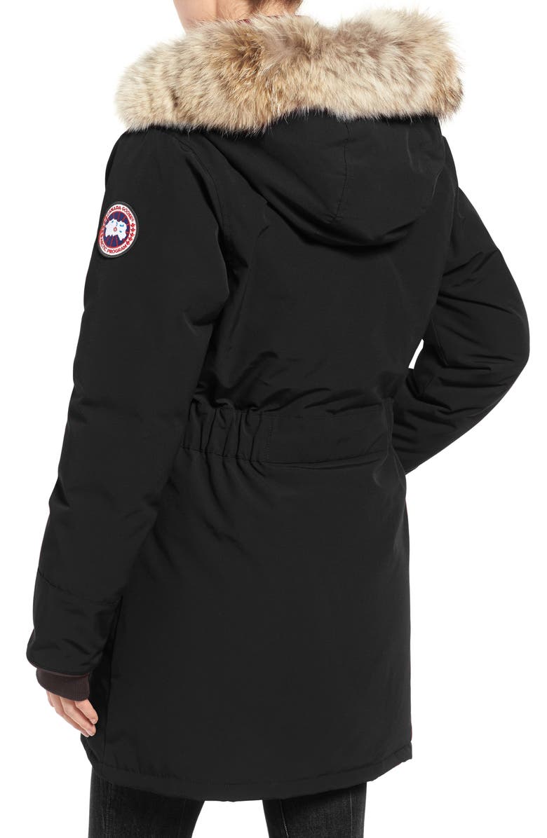 Canada Goose Trillium Fusion Fit Hooded Parka with Genuine Coyote Fur Trim, Alternate, color, 