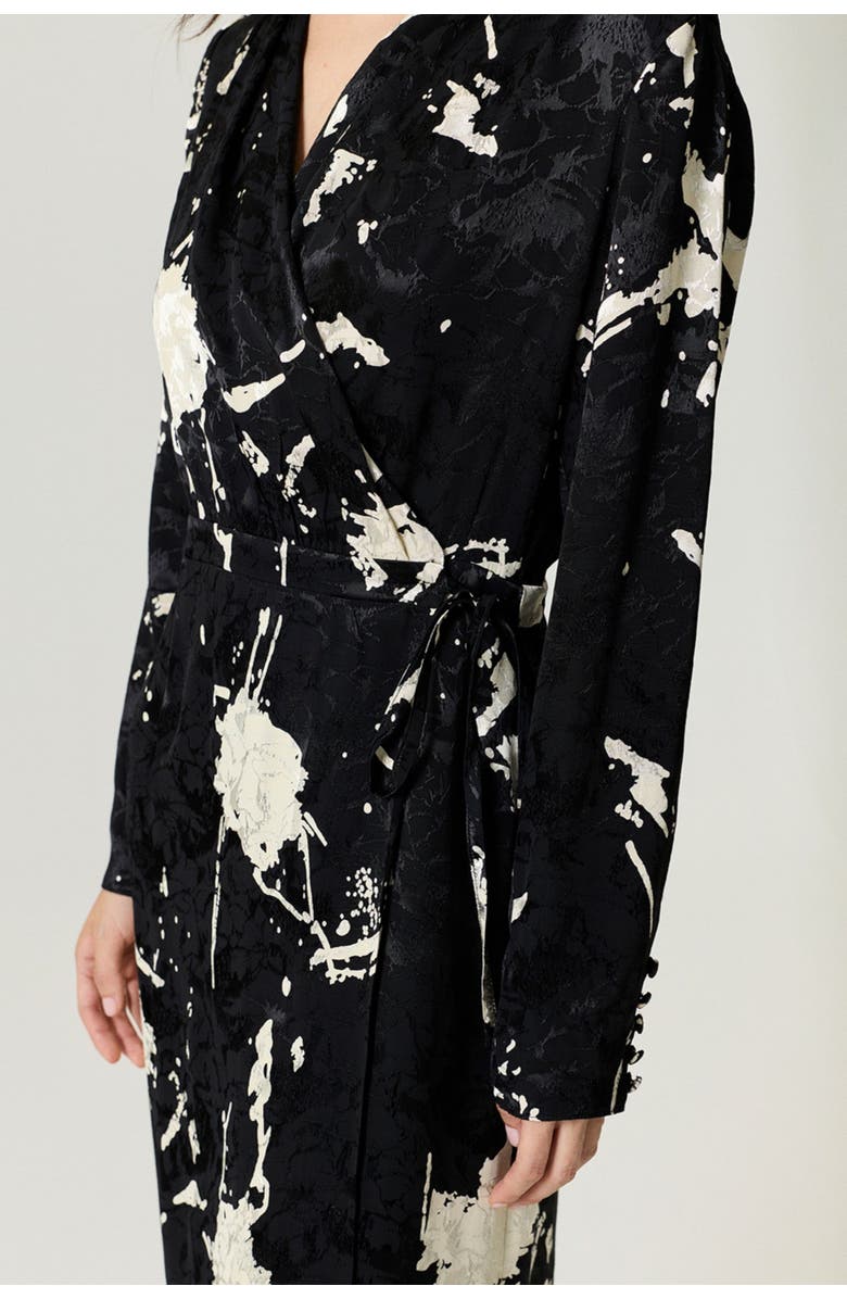 Nocturne Printed Wrap Maxi Dress, Alternate, color, Multi-Colored