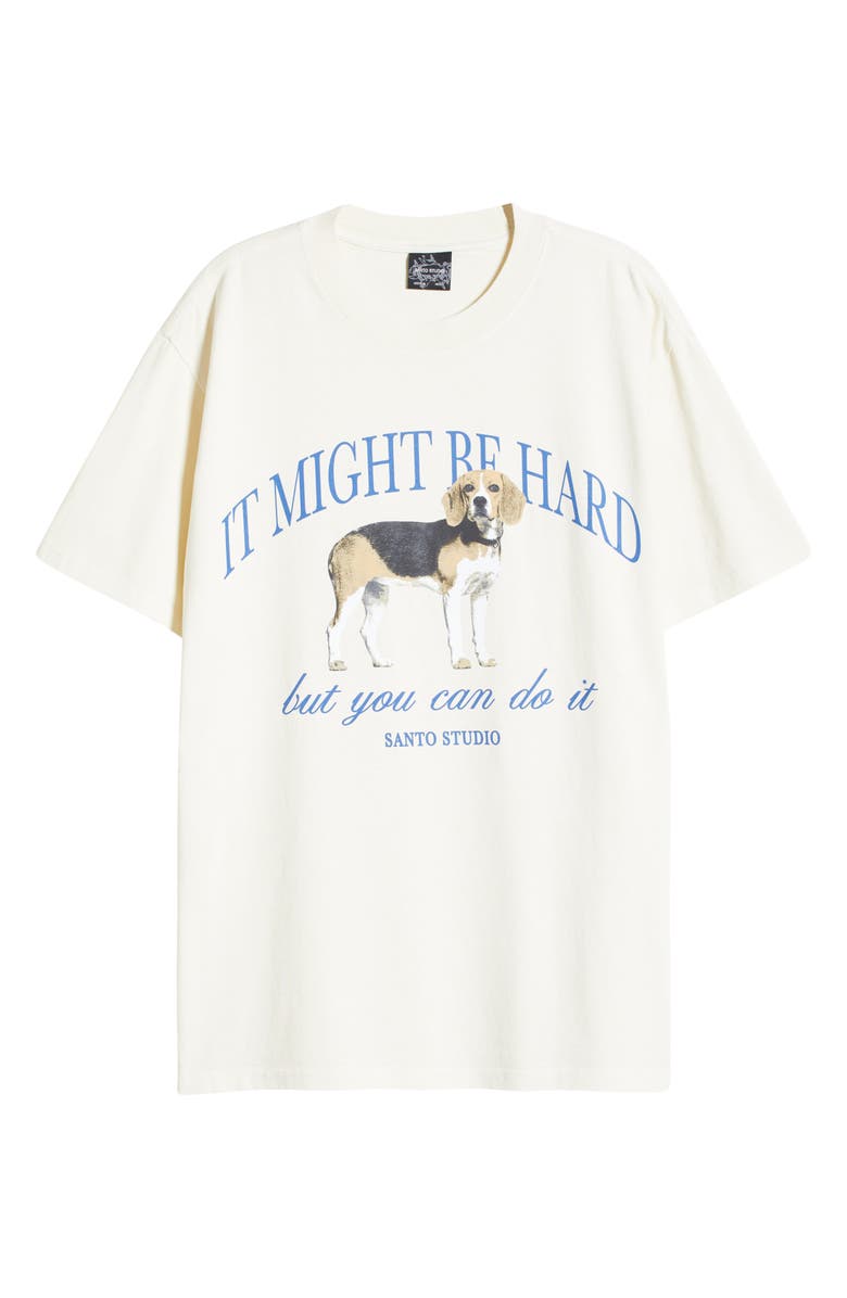 SANTO STUDIO Beagle Cotton Graphic T-Shirt, Alternate, color, 