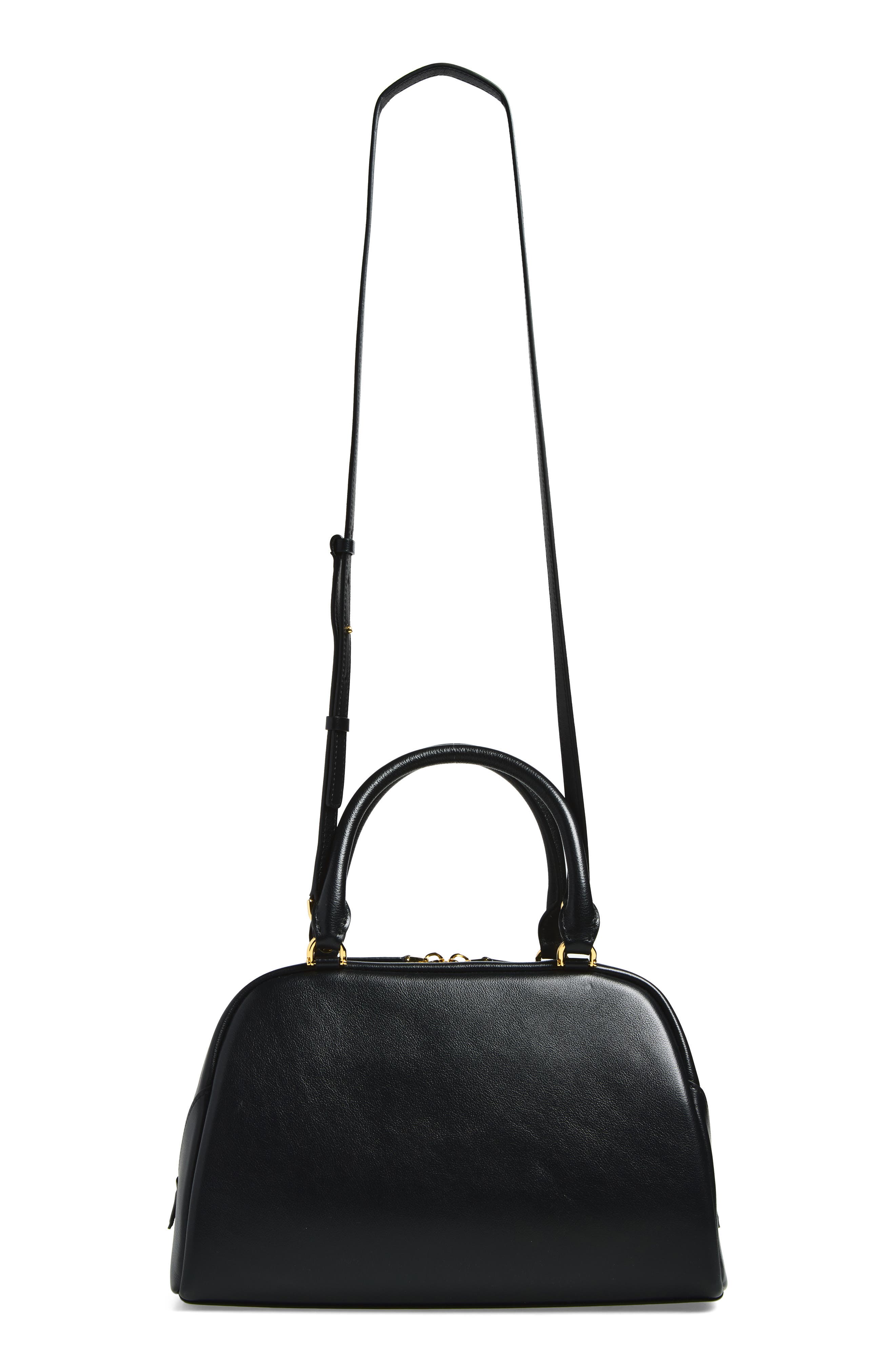 Medium Antigona Soft Leather East/West Top Handle Bag, Alternate, color, 001-BLACK