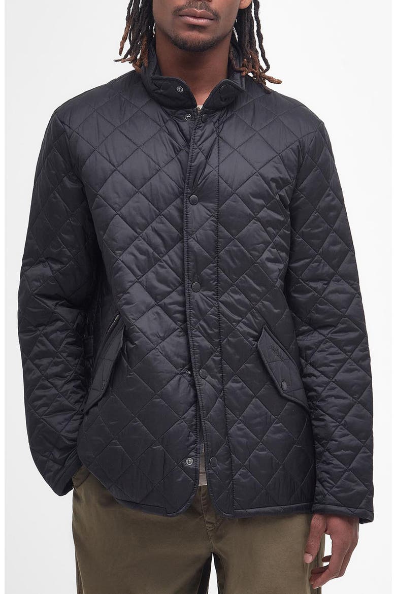 Flyweight Chelsea Quilted Jacket, Main, color, BLACK