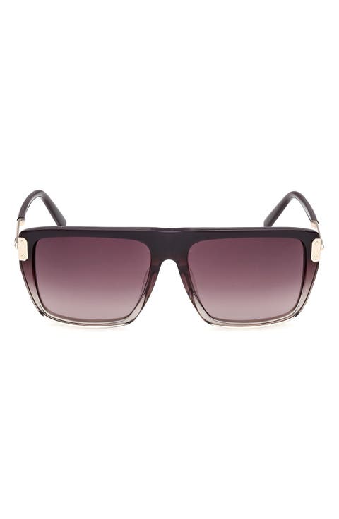 56mm Square Sunglasses