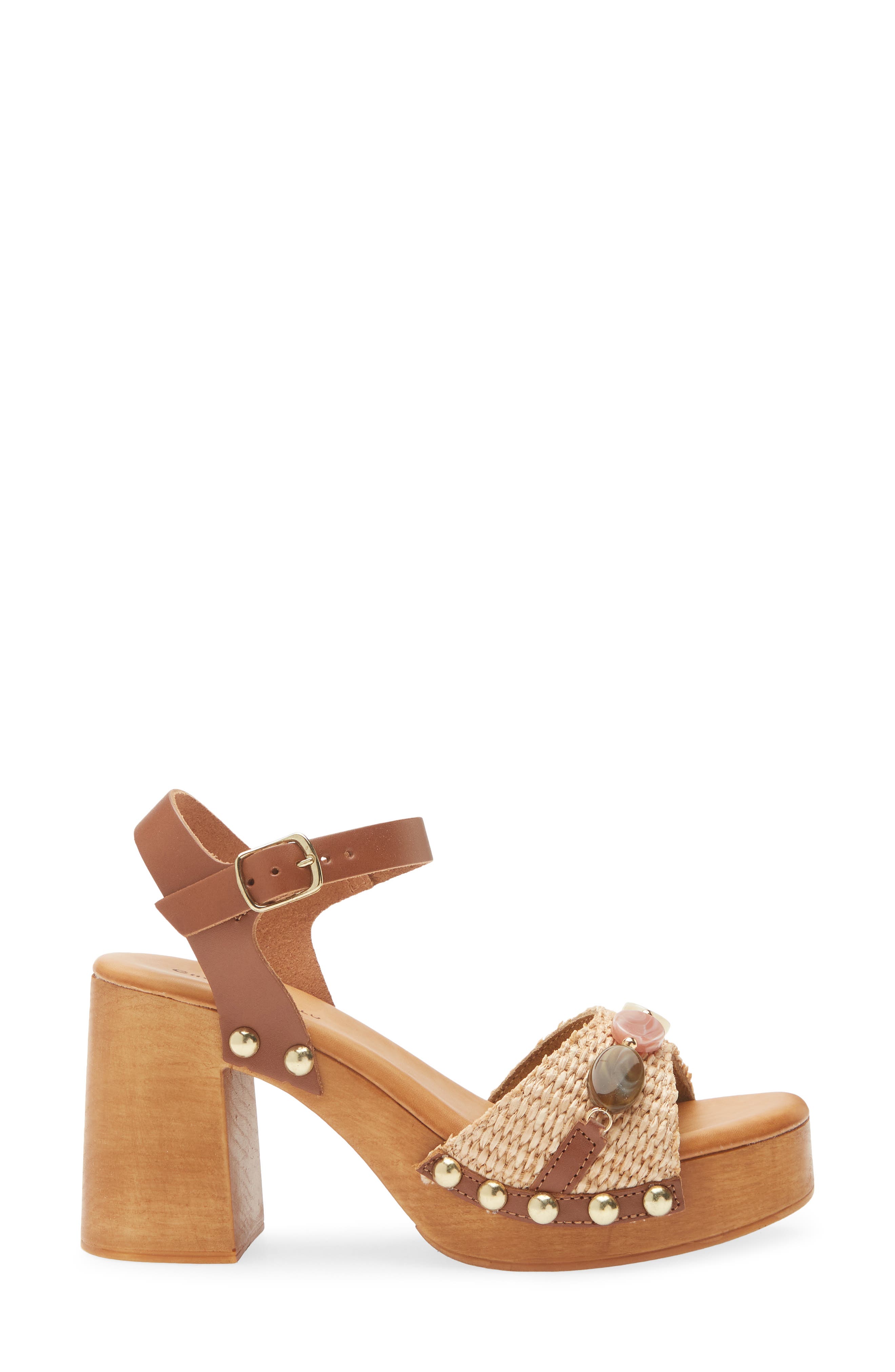 Chocolat Blu Mally Platform Sandal, Alternate, color, Natural Raffia