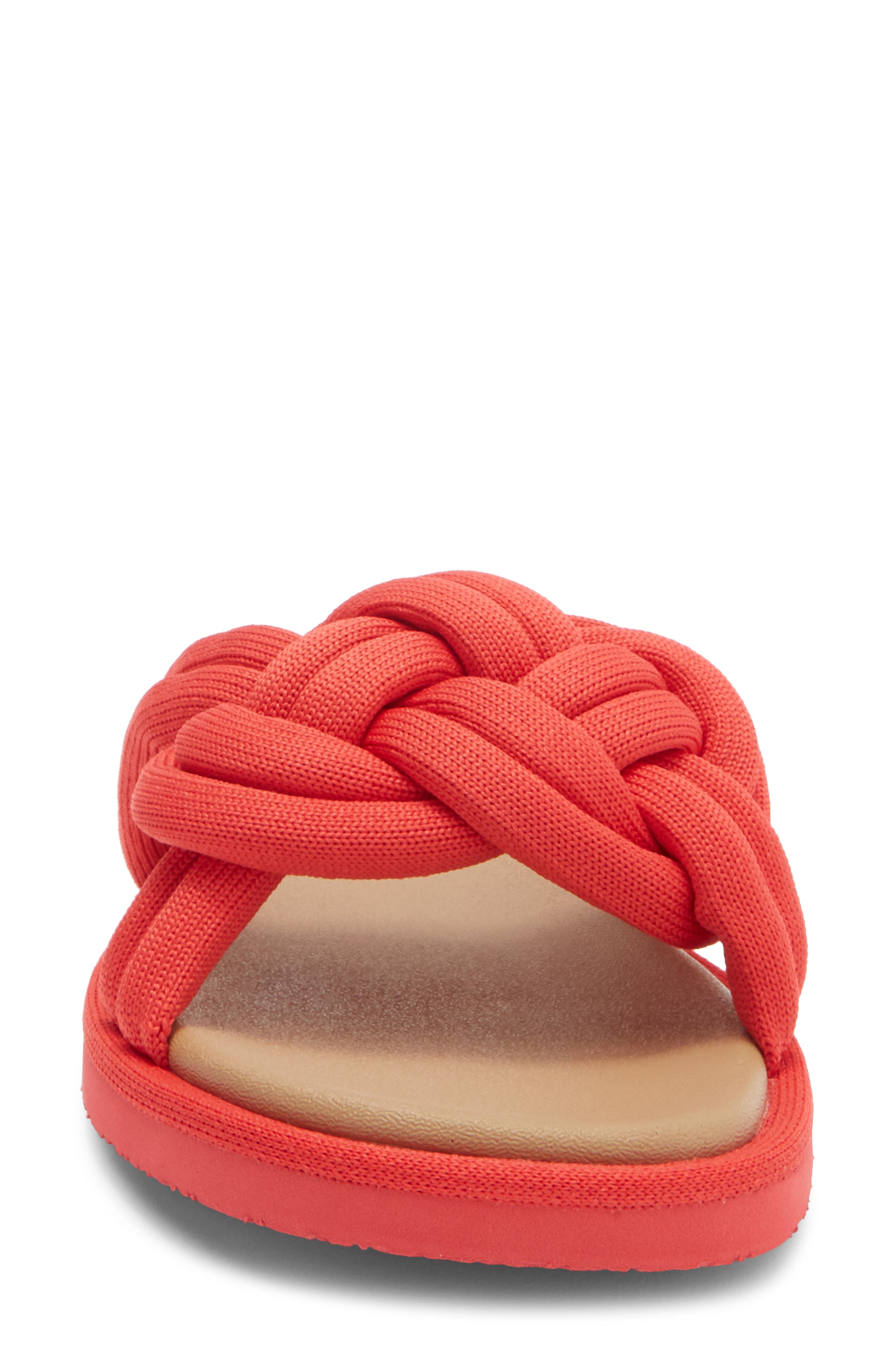 The Summer Sandal, Alternate, color, RED HOT