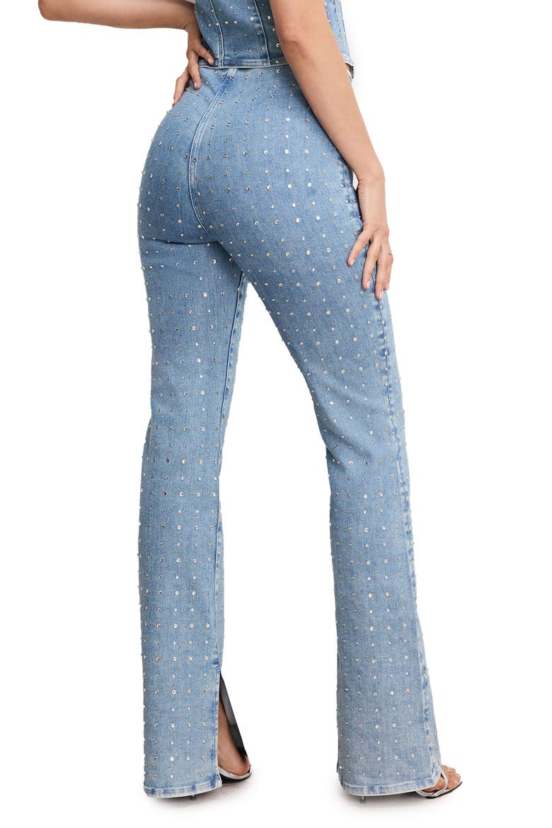Dolly Crystal Denim Pants, Alternate, color, INDIGO1023
