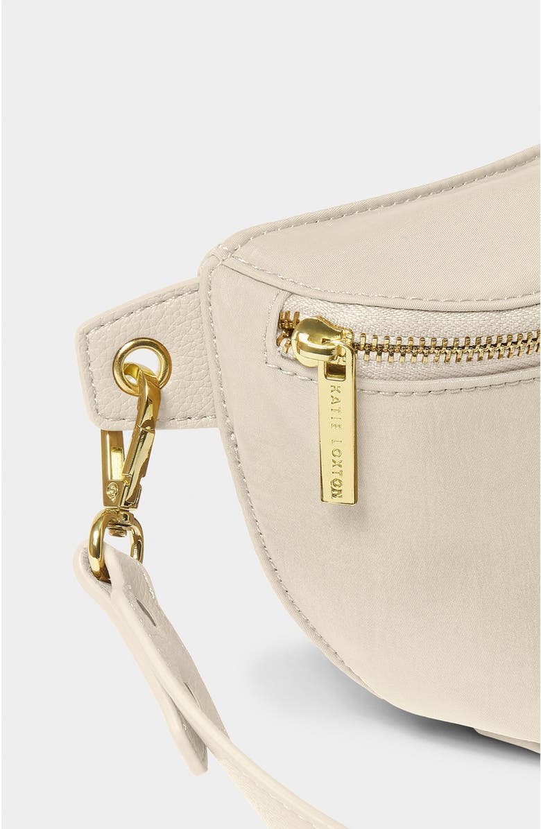 Katie Loxton Nylon-Luxe Belt Bag, Alternate, color, Chalk