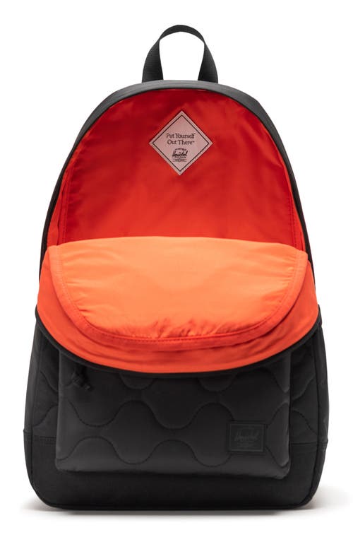 Herschel Supply Co . Heritage Quilted Backpack In Black