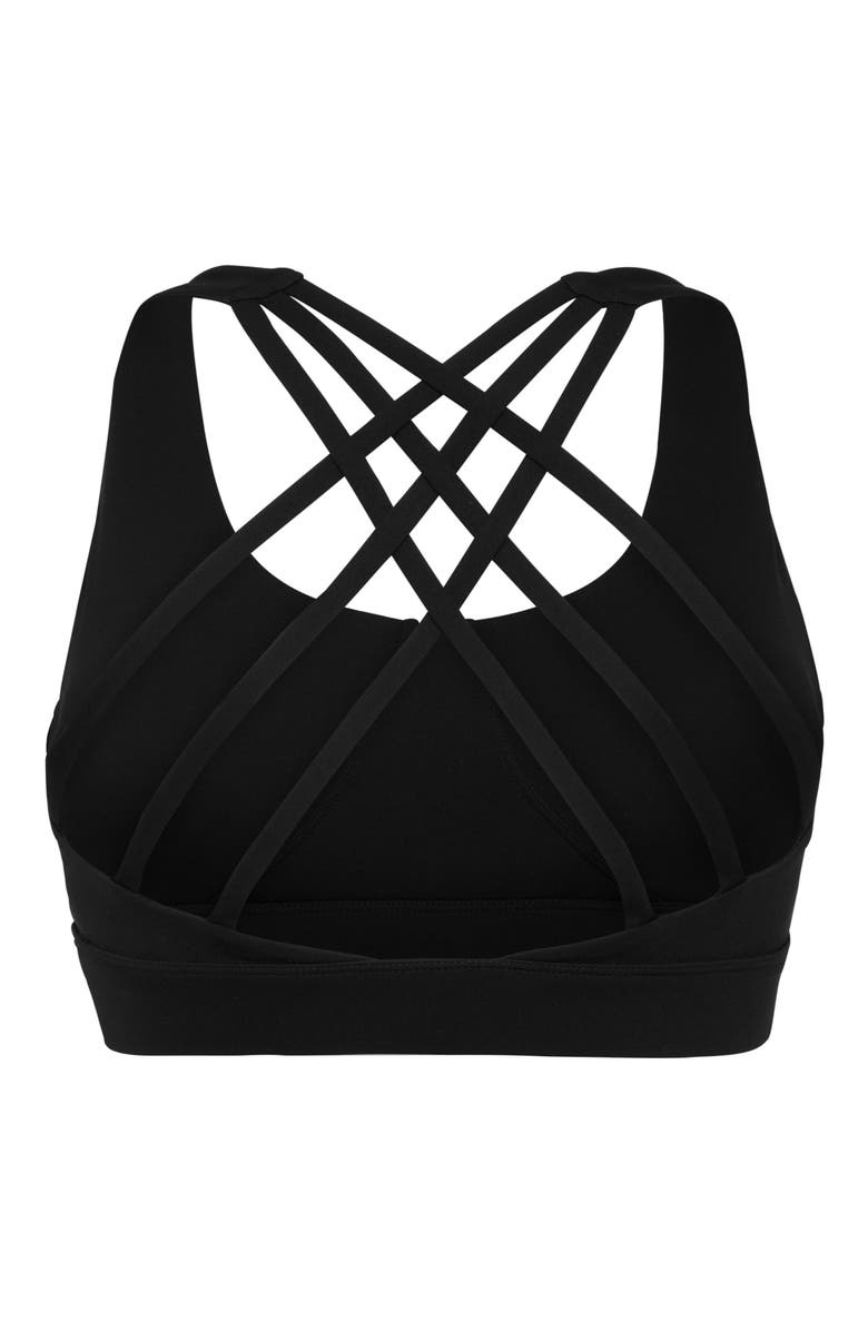 PLEIN SPORT Tank Top Bra, Alternate, color, Black