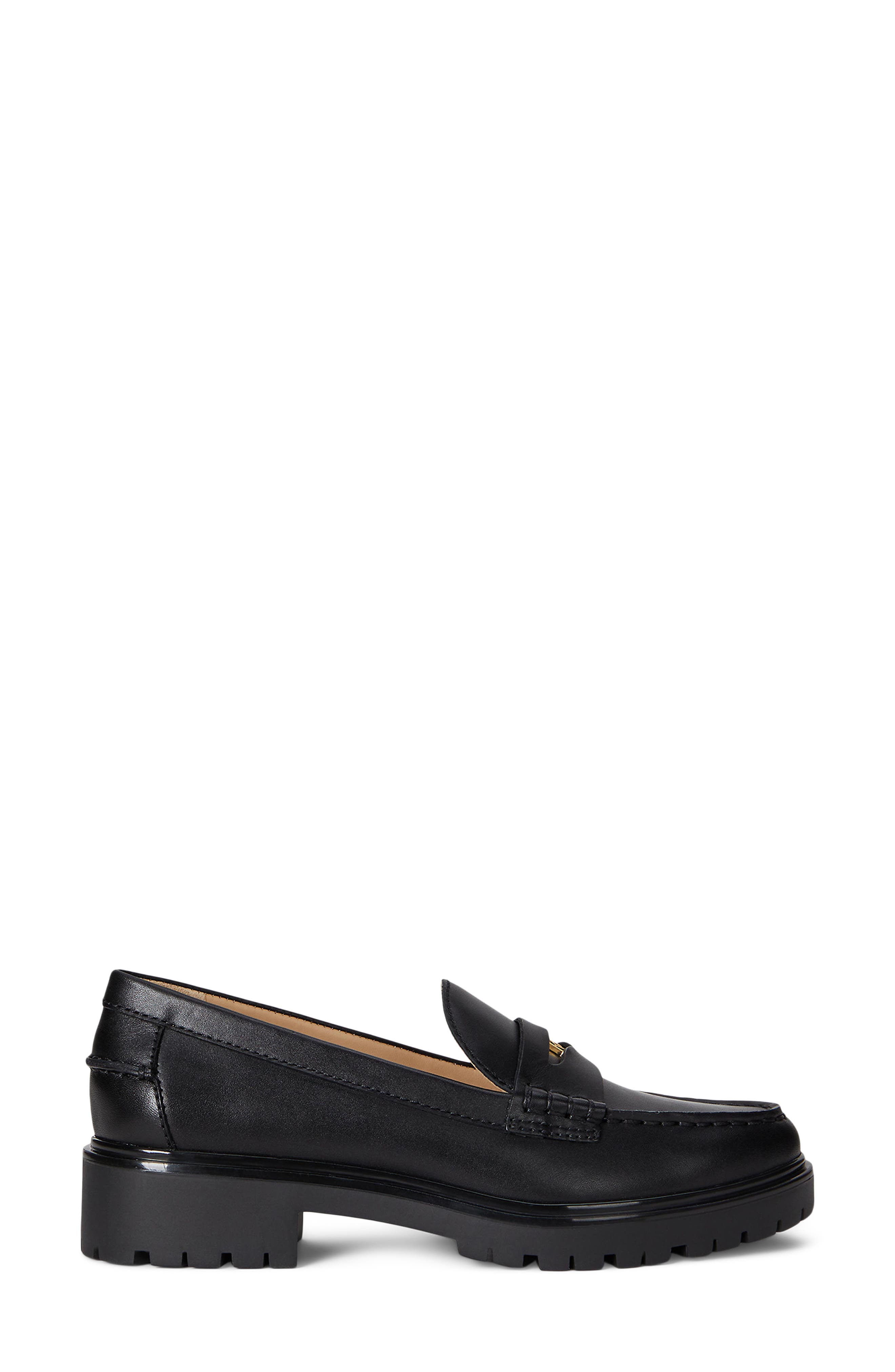 Lauren Ralph Lauren Marli Platform Penny Loafer, Alternate, color, Black