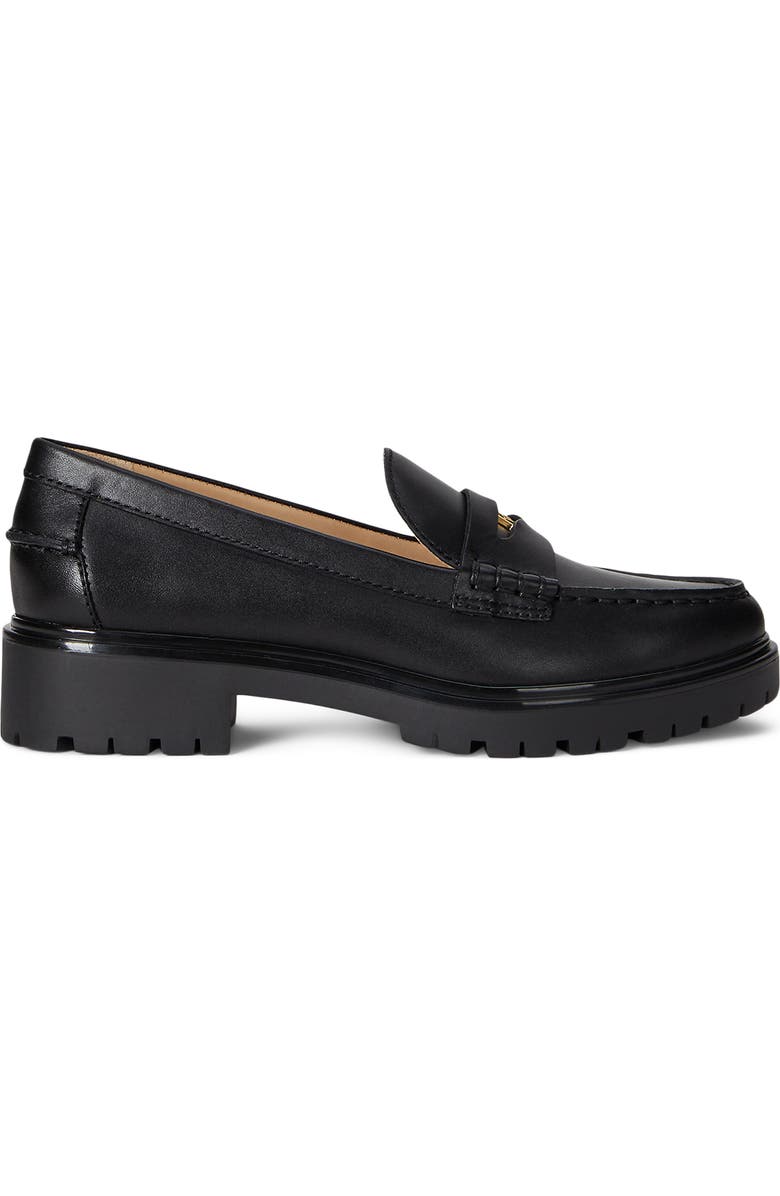 Lauren Ralph Lauren Marli Platform Penny Loafer, Alternate, color, Black
