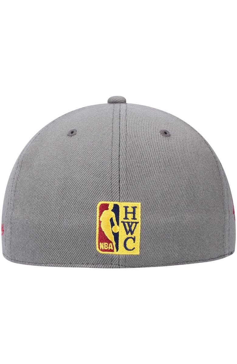 Mitchell & Ness Men's Mitchell & Ness Charcoal New Jersey Nets Hardwood Classics 35 Years Carbon Cabernet Fitted Hat, Alternate, color, Charcoal