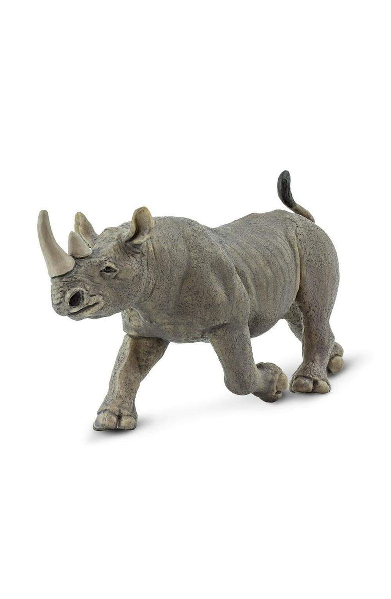 Safari Ltd. Black Rhino Kids Toy Figure, Alternate, color, NO COLOR