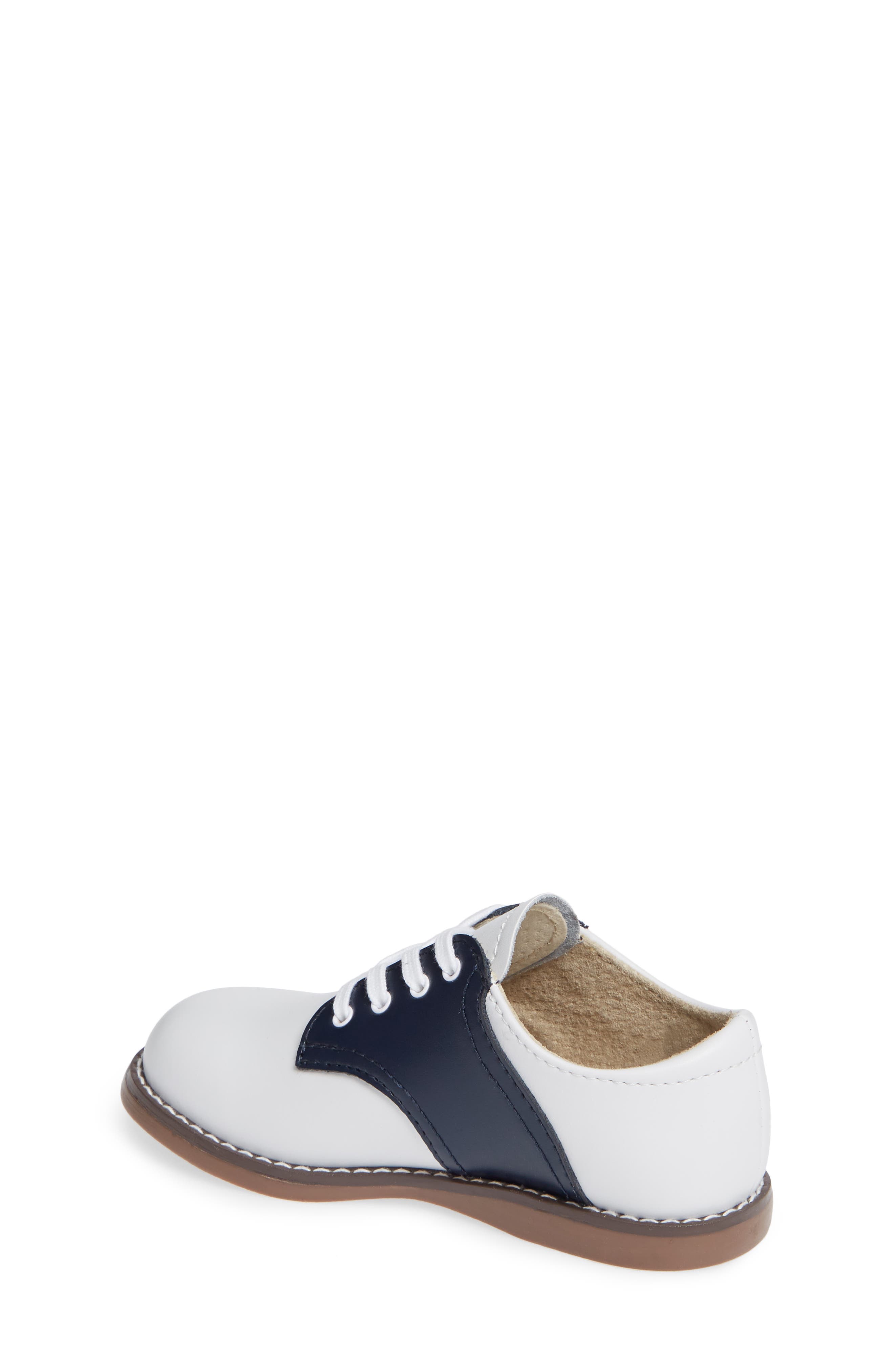 Footmates Cheer Oxford, Alternate, color, White/ Navy
