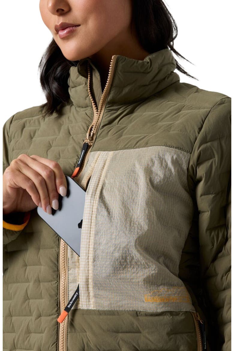 Peale Primaloft Stitch-Free Baffle Stretch Jacket - Women's, Alternate, color, Kalamata