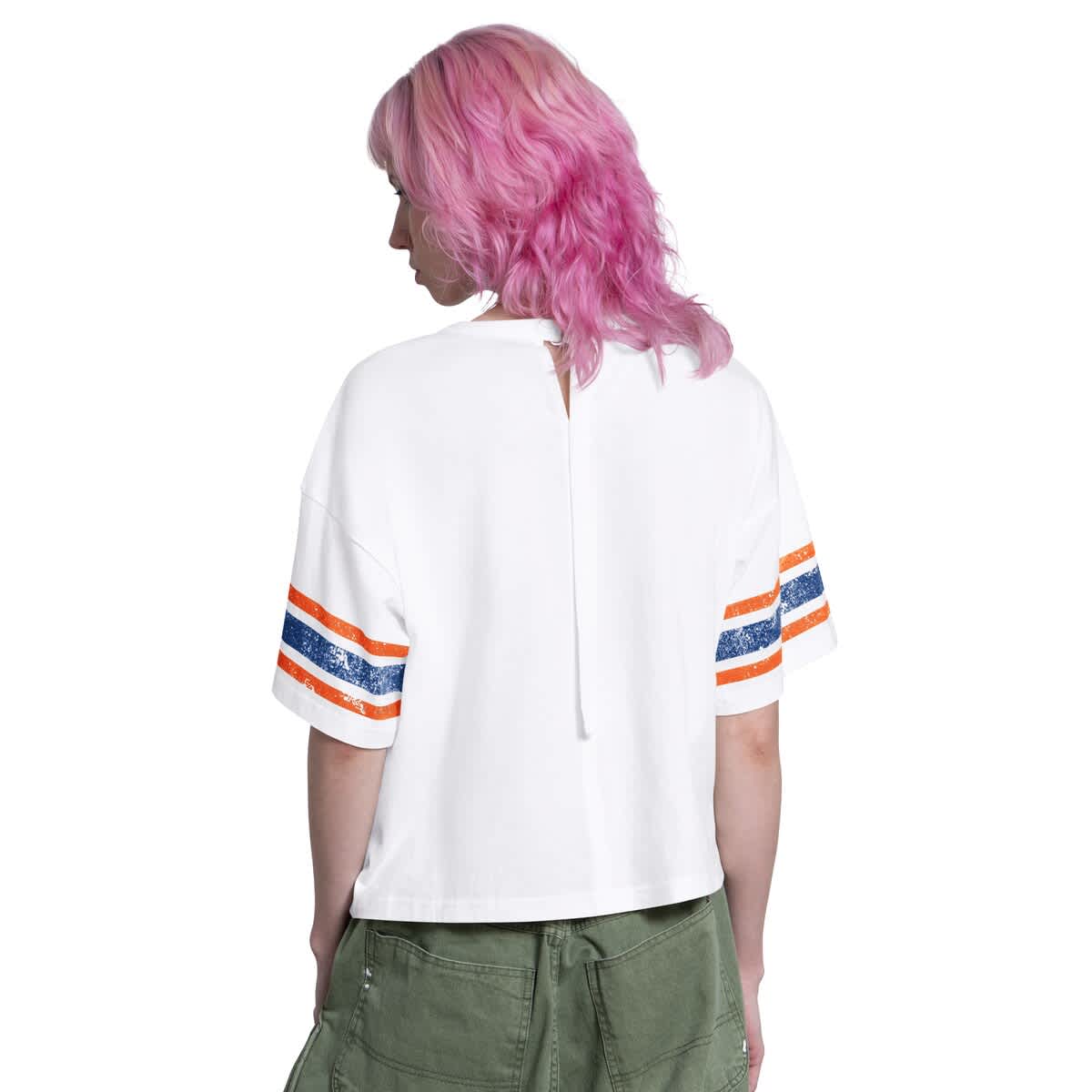 Women's Starter  White New York Mets Cropped Hurry Up Offense T-Shirt - image 2