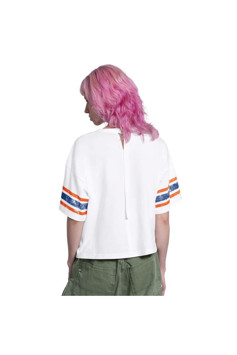 Women's Starter  White New York Mets Cropped Hurry Up Offense T-Shirt, Alternate, color, White