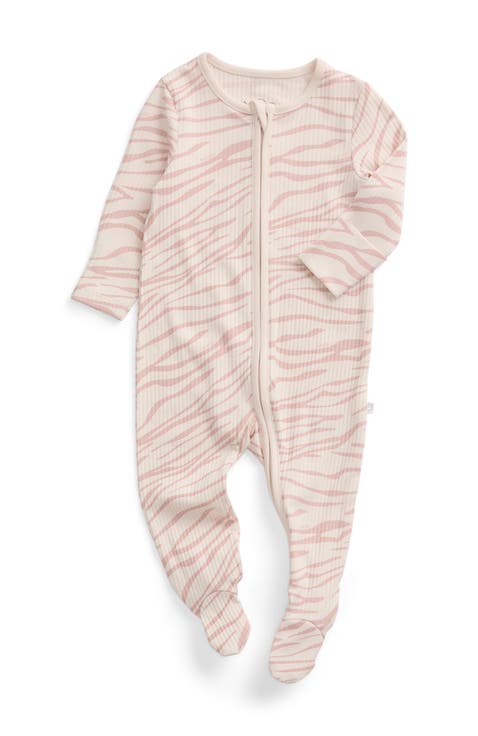 Ribbed Two Way Zip-Up Sleepsuit