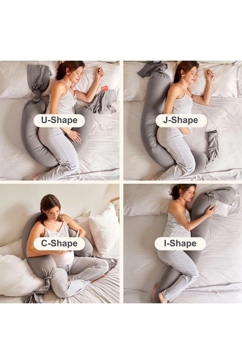 Pregnancy Pillow, Alternate, color, Stone